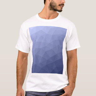 Camiseta Padrão de malha geométrica gradiente azul cinza