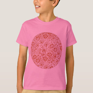 Camiseta Padrão de Malva de William Morris: Floral Terracot
