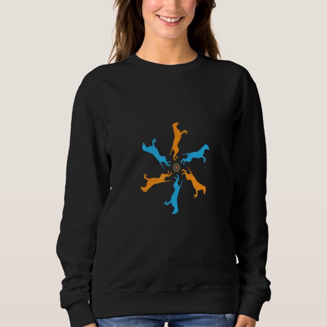 Camiseta Padrão de Mandala de Animais Dálmatas (Frente)