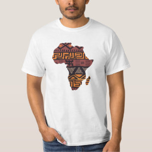 Camiseta Padrão de Mapa da África - Continente Africano