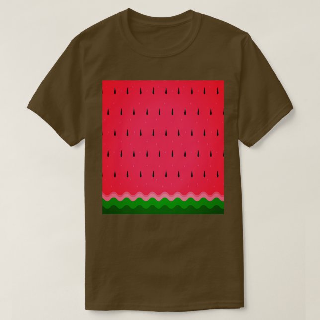 Camiseta Padrão de melancia Comida de Verão (Frente do Design)