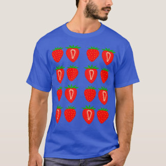 Camiseta Padrão de morango bonito Boho Art 2