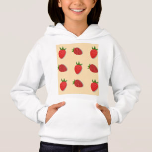 Camiseta Padrão de morango para boas vibrações no Verão de