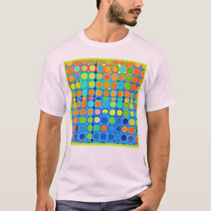 Camiseta Padrão de Na moda de Elegância vívida colorido