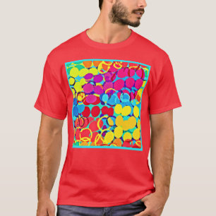 Camiseta Padrão de Na moda e Espectro de Chic colorido