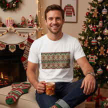 Padrão de Natal de Homem de Biscoito de Gengibre T