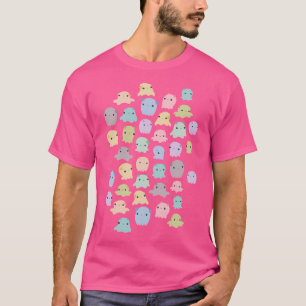 Camiseta Padrão de Octopus Colorido