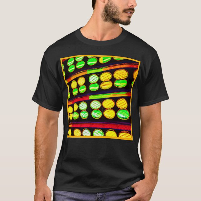 Camiseta Padrão de Odontologia Cromática Vibrante (Frente)