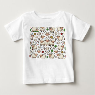 Camiseta padrão de ovelhas