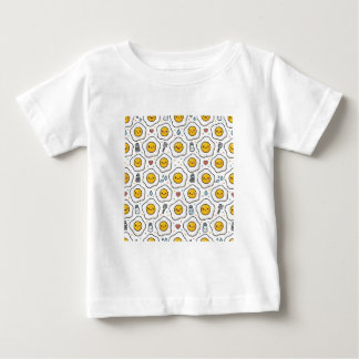 Camiseta padrão de ovo frito