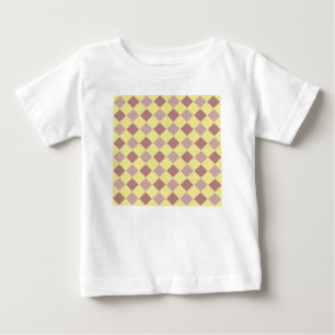 Camiseta Padrão de pastel amarelo e mauve