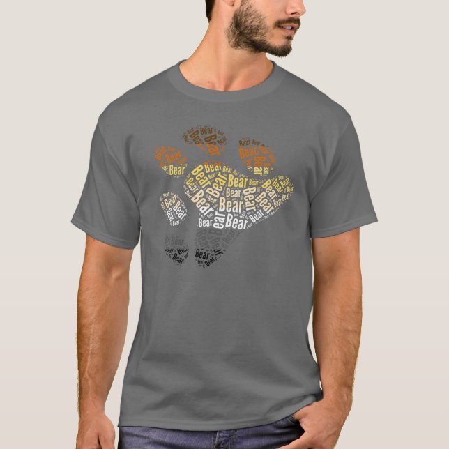 CAMISETA PADRÃO DE PATAS ORGULHO DE URSO (Frente)