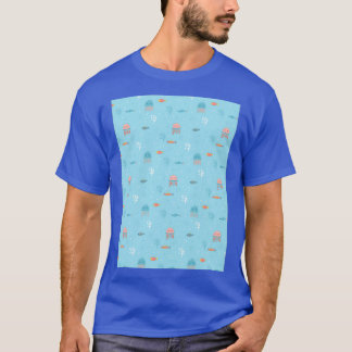 Camiseta Padrão de peixe gelado