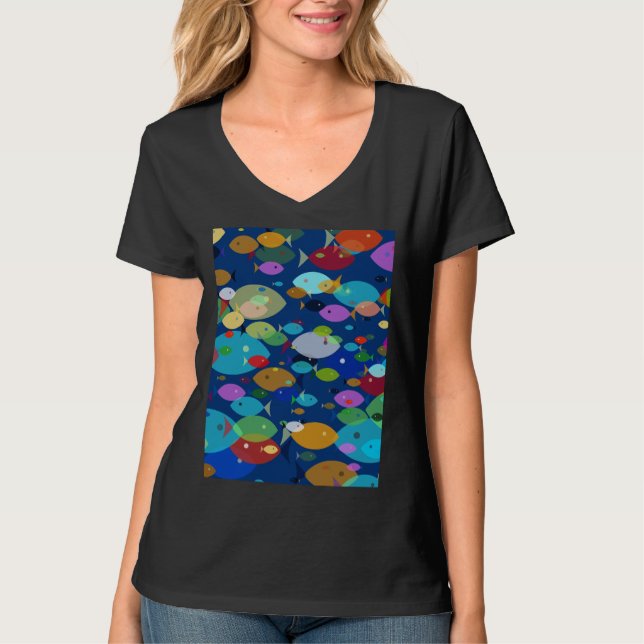 Camiseta Padrão de pesca 35 (Frente)