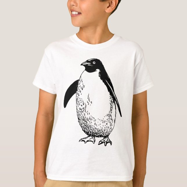 Camiseta Padrão de pinguim (Frente)
