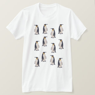 Camiseta Padrão de pinguins bonitos