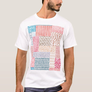 Camiseta Padrão de porta de corte do estilo de patch