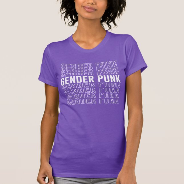 Camiseta Padrão de Punk de Gênero (Frente)