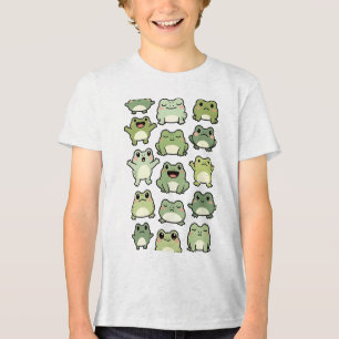 Camiseta Padrão de Rabisco de Sapo - Presente Kawaii para C