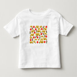 Camiseta Padrão de Sinal de Parada de Ônibus Escolar Amarel