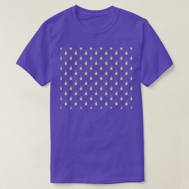 Camiseta Padrão de Skater Unicorn (Frente do Design)