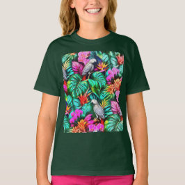 Camiseta Padrão de Superfície Contínuo Sonhos da Selva com