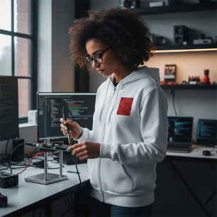 Camiseta Padrão de tecnologia de placa de circuito vermelho
