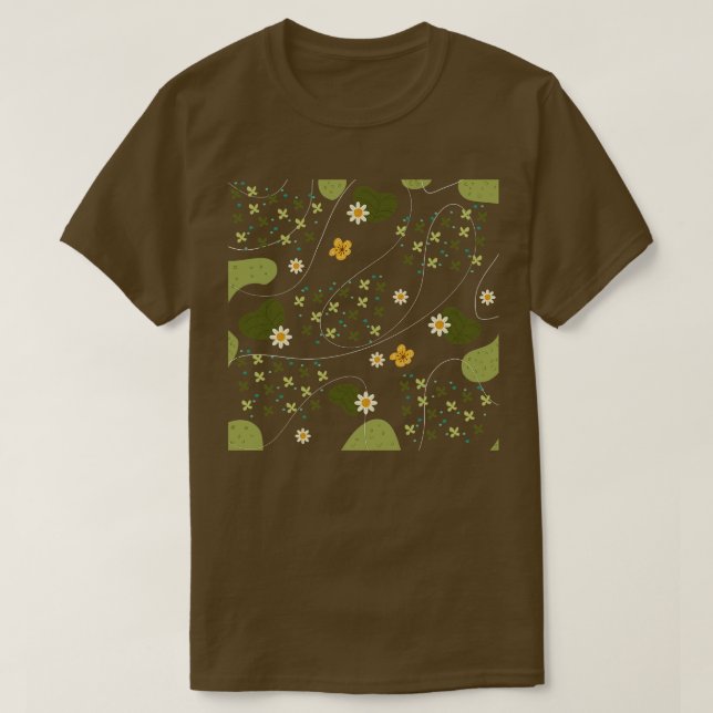Camiseta padrão de tema do sapo (Frente do Design)