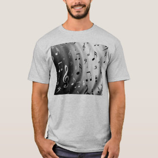 Camiseta Padrão de temática musical