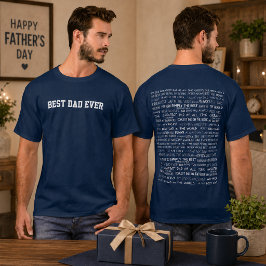 Camiseta Padrão de Tipografia de Roteiro de Presente do Dia