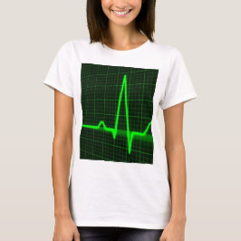 Camiseta Padrão de Traço de Pulso