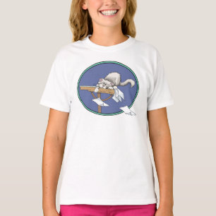 Camiseta Padrão de travessura de gato