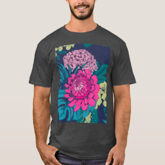 Camiseta Padrão de Verão Compõe a Mão