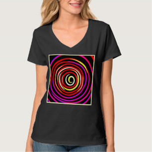 Camiseta Padrão espiral colorido