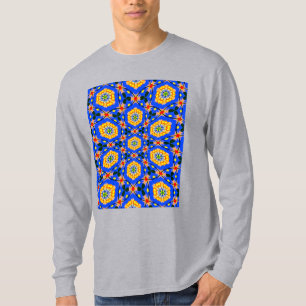 Camiseta Padrão estético floral