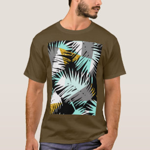 Camiseta Padrão exótico sem costura com o genoma de plantas