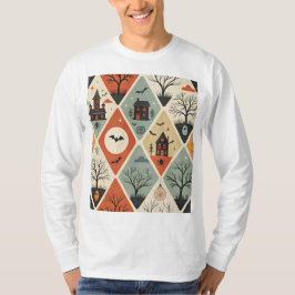 Camiseta Padrão fantasma escuro