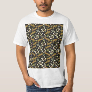 Camiseta Padrão Floral bonito
