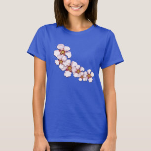 Camiseta Padrão floral de flores de Teatree australiano