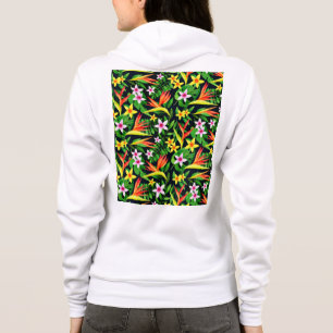 Camiseta Padrão Floral de Flores e Frutas em Aquarela-23768