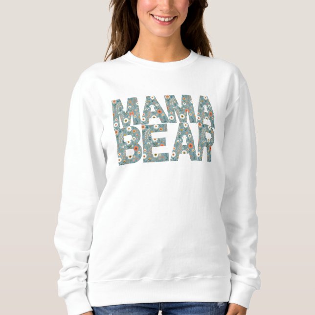 Camiseta Padrão Floral de Infarto de Mama Bear Ditsy (Frente)