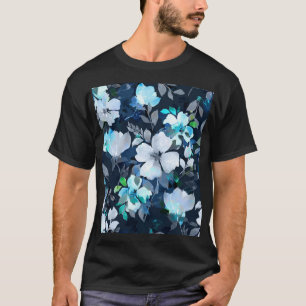 Camiseta Padrão Floral Elegance Watercolor