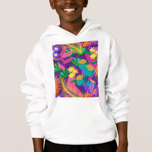 Camiseta Padrão Floral Exótico Colorido-23148