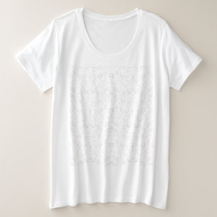 Camiseta Padrão Floral Monocromático – Arte Elegante e Sem