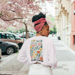 Camiseta Padrão Floral Terrestre—Terracotta, Sage & Dusty P