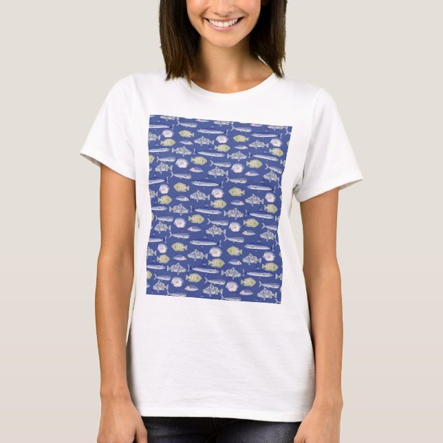 Camiseta Padrão Floral Único (Frente)