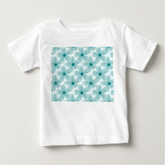 Camiseta Padrão floral verde.