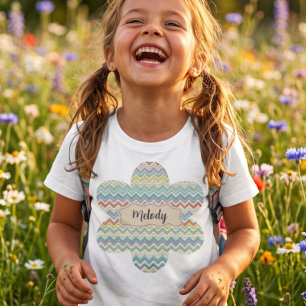 Camiseta Padrão Fofo de Volta à Escola Retrô