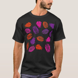 Camiseta Padrão Fóssil do Lover Trilobite 8