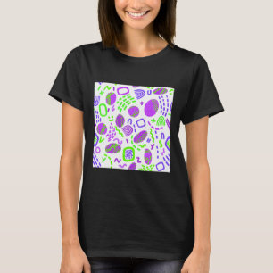 Camiseta Padrão Geométrico abstrato Colorido